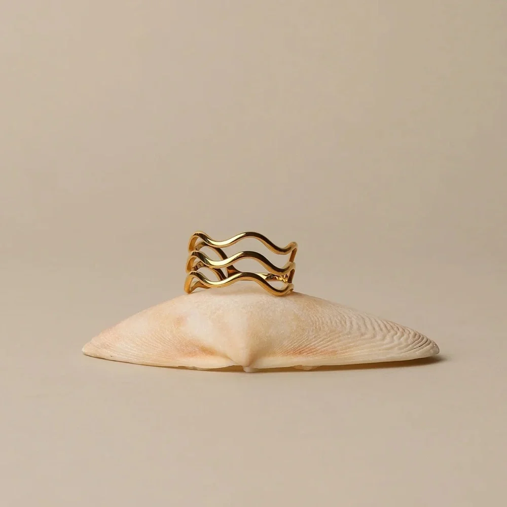 Atolea Ocean Ring - Size 8 - New w/ Dust Bag - Picture 3 of 11